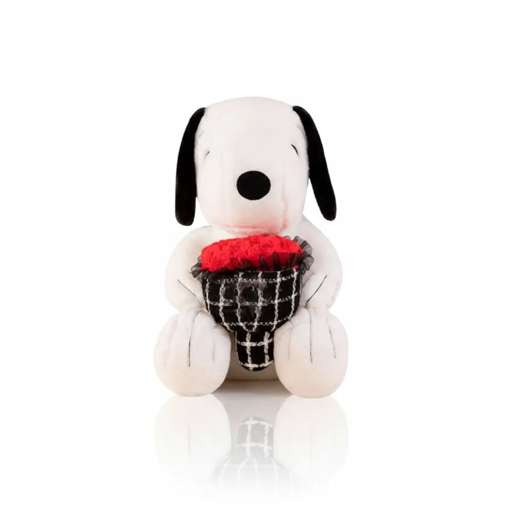 [0961-23] VN PELUCHE SNOOPY CON RAMO 70CM